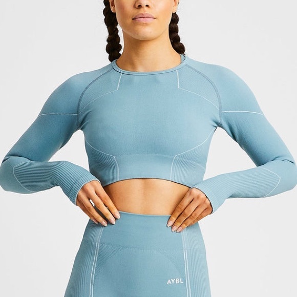 AYBL Tops - AYBL Reflex Seamless Long Sleeve Crop Top